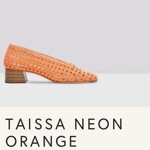 Worn once Miista leather mid-heel